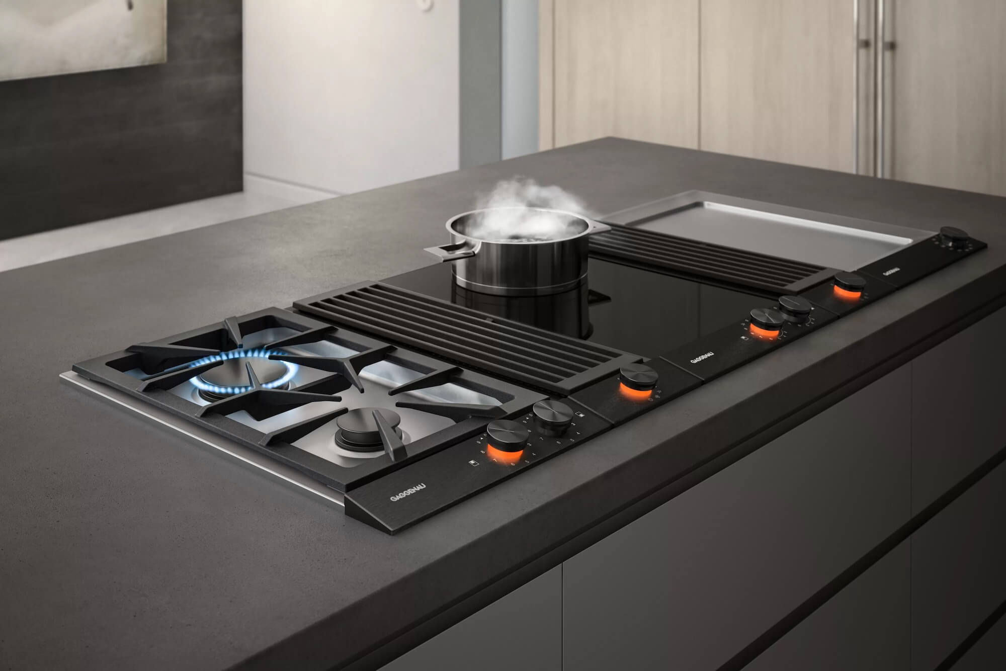Gaggenau Kochfeld mit Teppan Yaki