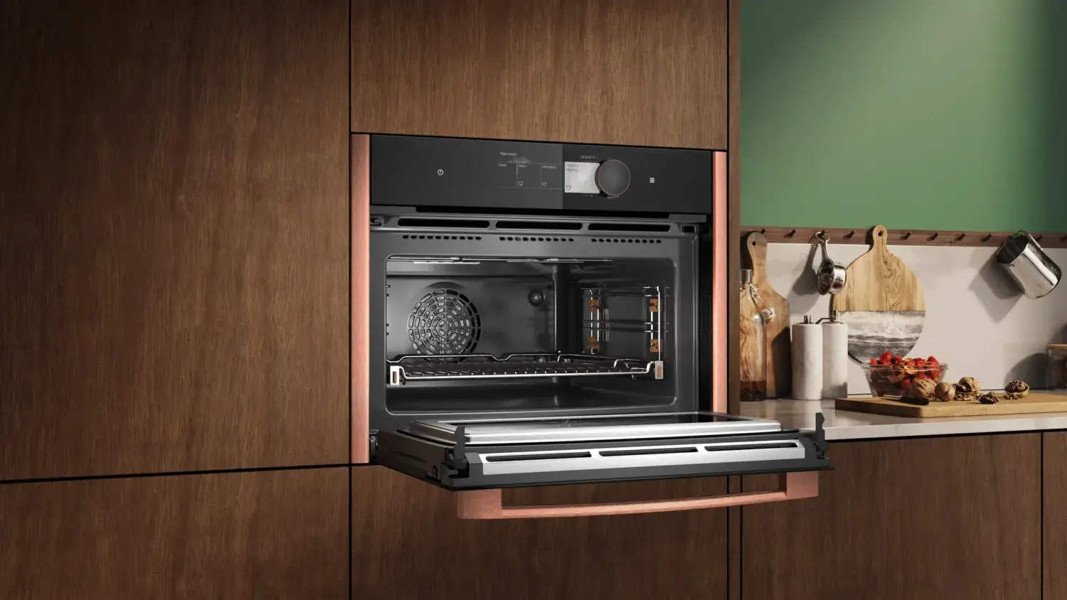 N 90 Kompaktbackofen mit Mikrowelle seitlich Neff Kompaktbacköfen