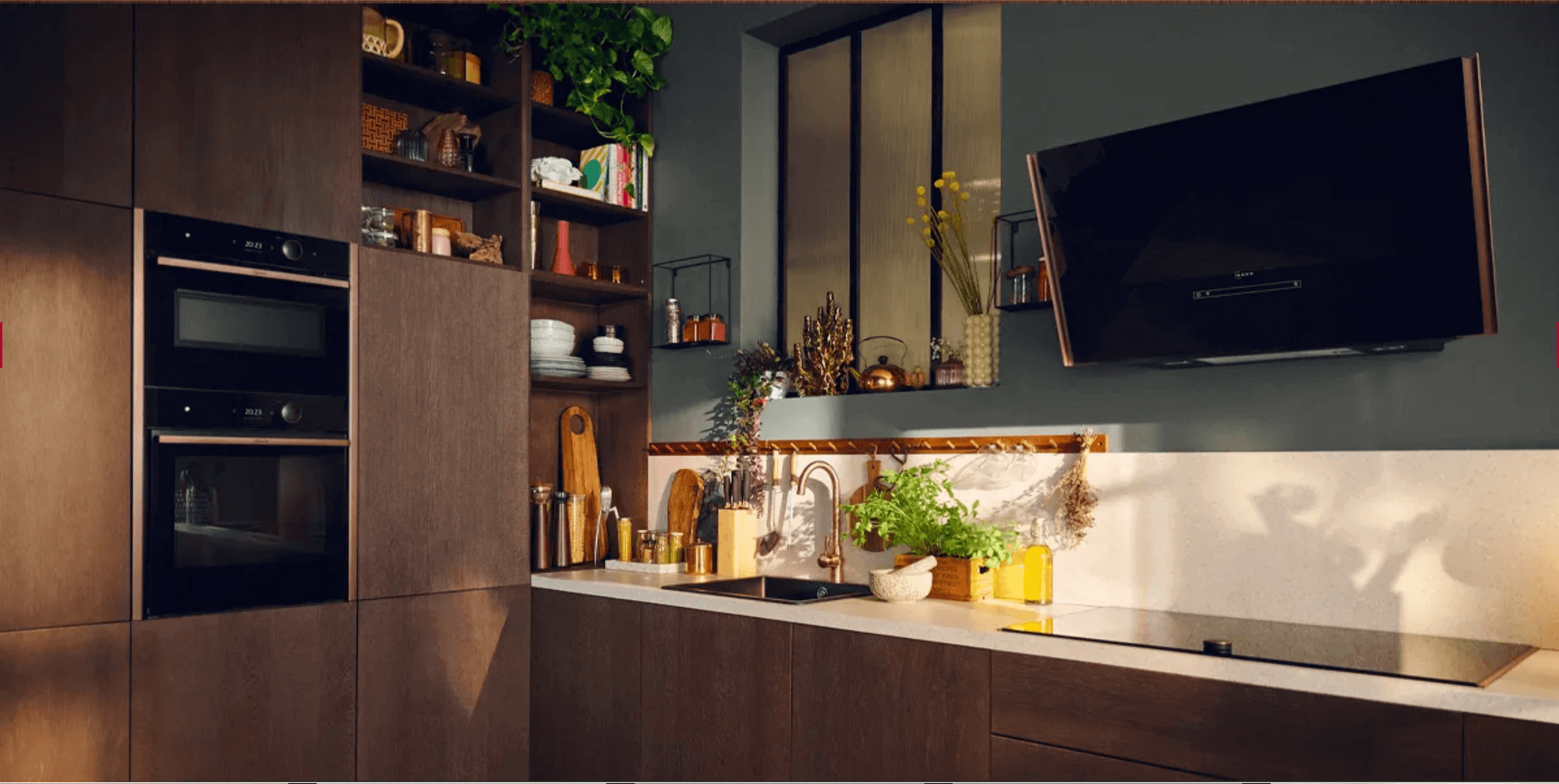 Neff Backofen Seitenleiste Bronze