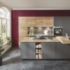 Nobilia Design Inselküche Grau mit Esstheke