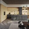 Rotpunkt Design Inselküche Loft Nordic Oak