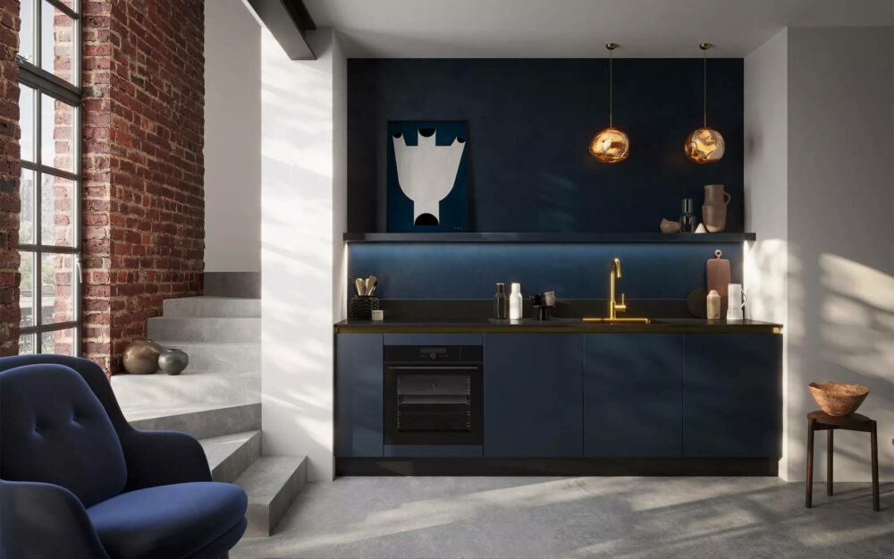 Rotpunkt Design Küchenzeile Midnight Blue