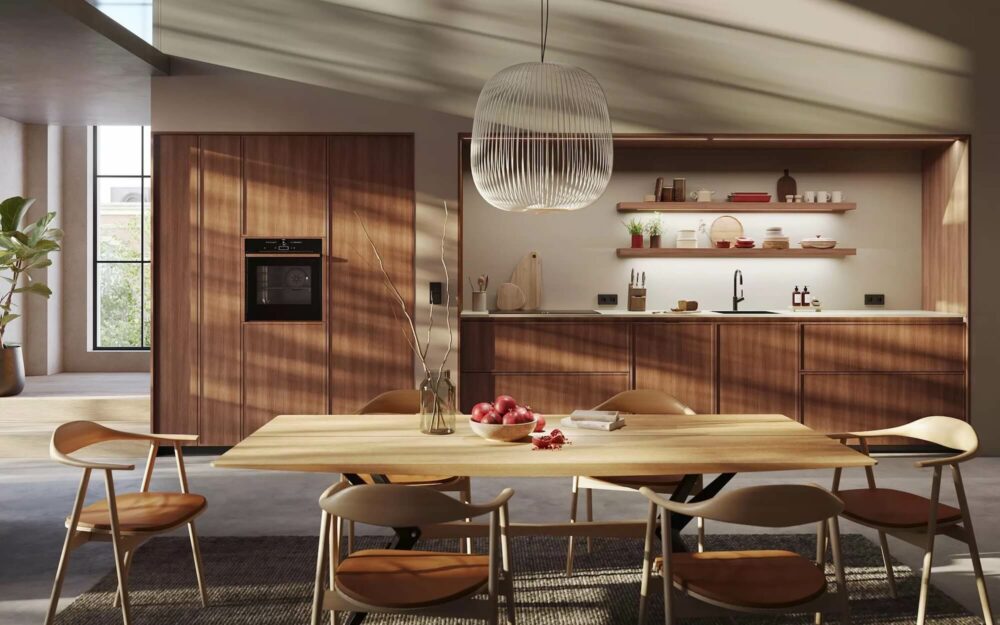 Rotpunkt Design Küchenzeile Walnuss